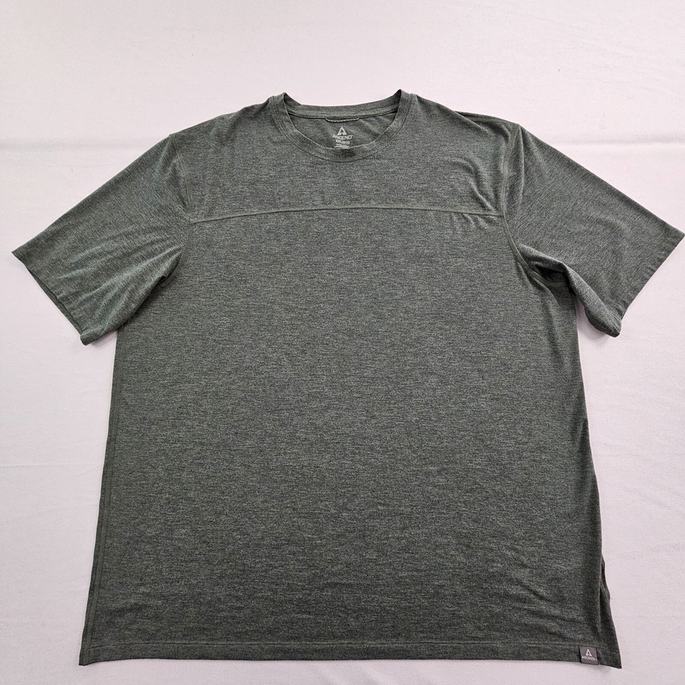 Ascend Green Short Sleeve Polyester Blend T-Shirt Men's 2XL